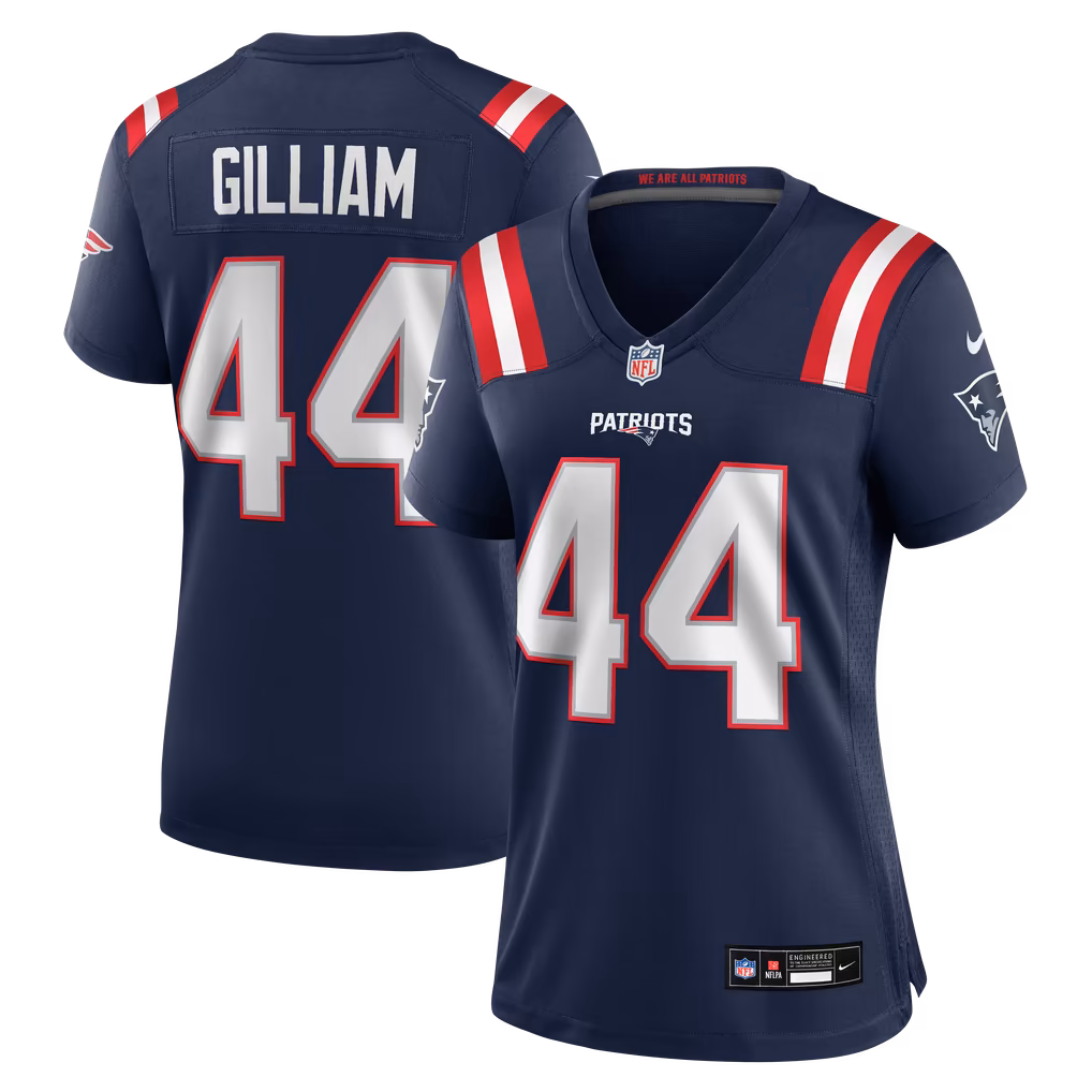 Women's New England Patriots Reggie Gilliam Nike Navy Team Game Jersey - Ujersey
