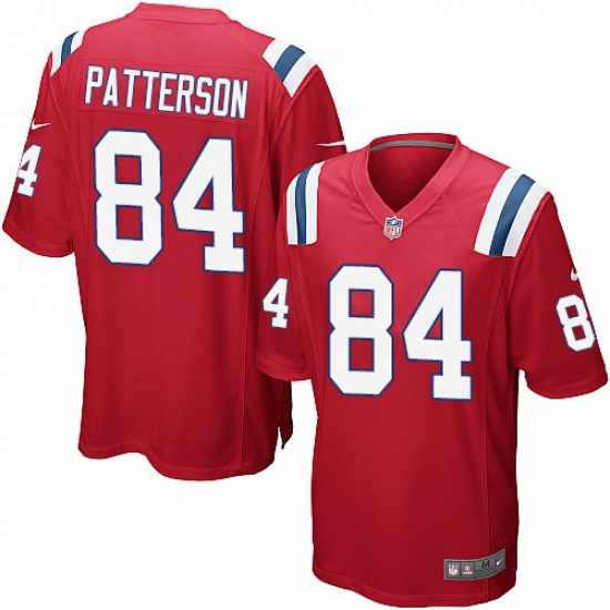 Men's Nike New England Patriots #84 Cordarrelle Patterson Game Red Alternate NFL Jersey - Ujersey