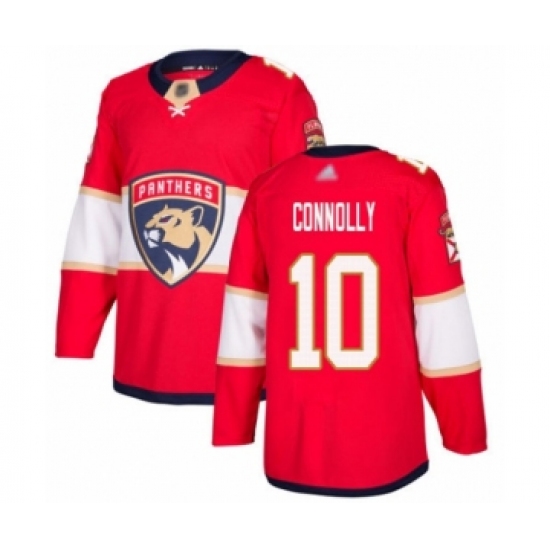 Men's Florida Panthers #10 Brett Connolly Authentic Red Home Hockey Jersey - Ujersey