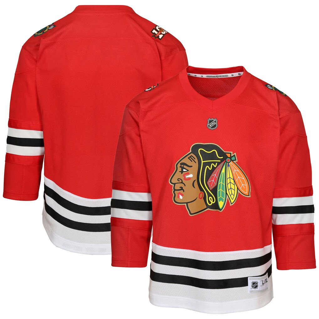 Preschool Chicago Blackhawks Red Centennial Replica Jersey - U-jersey