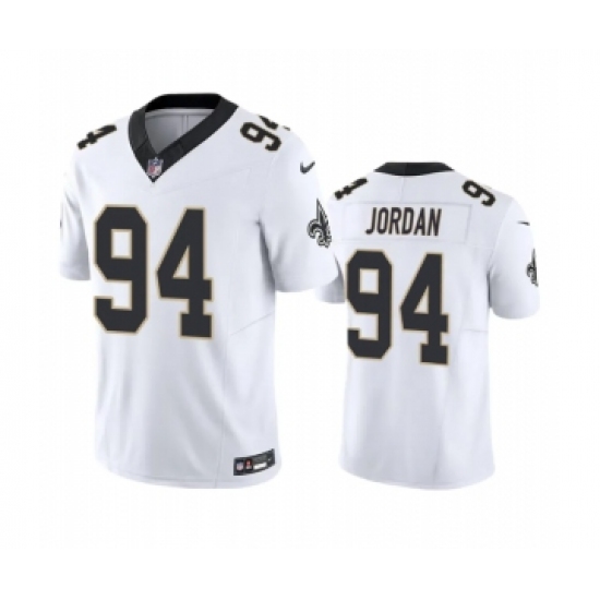 Men's New Orleans Saints #94 Cameron Jordan White 2023 F.U.S.E. Vapor Untouchable Limited Stitched Jersey - Ujersey