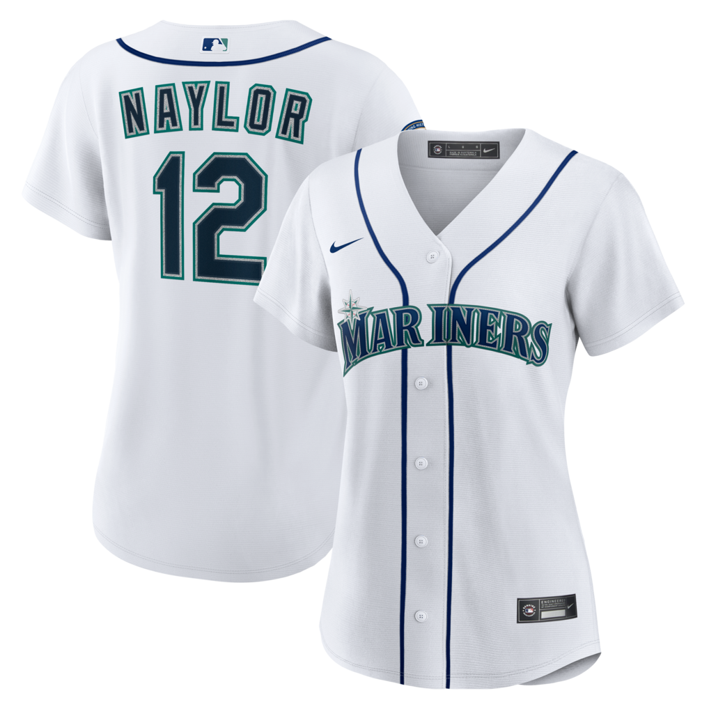 Women's Seattle Mariners Josh Naylor Nike White Home Replica Jersey - U-jersey
