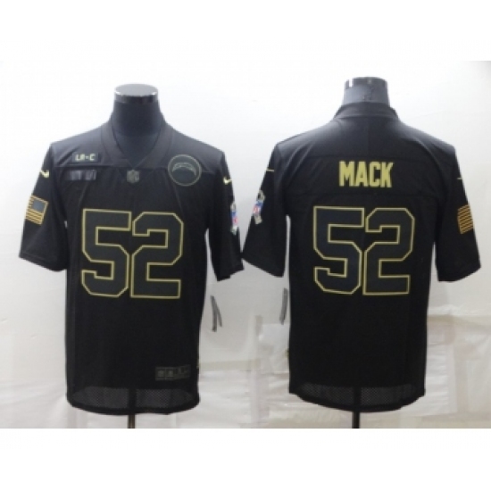 Men's Los Angeles Chargers #52 Khalil Mack Black Salute To Service Limited Stitched Jersey - Ujersey
