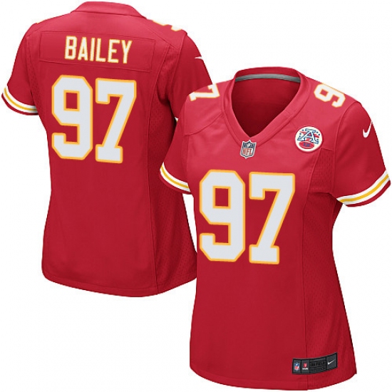 Women's Nike Kansas City Chiefs #97 Allen Bailey Game Red Team Color NFL Jersey - Ujersey