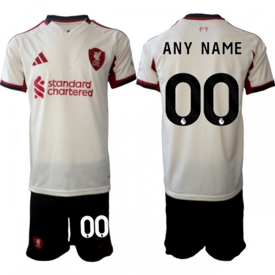 Men Liverpool 2026 Soccer Jerseys Beige CUSTOM - Ujersey