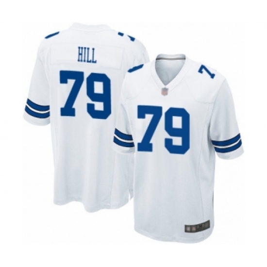Men's Dallas Cowboys #79 Trysten Hill Game White Football Jersey - Ujersey