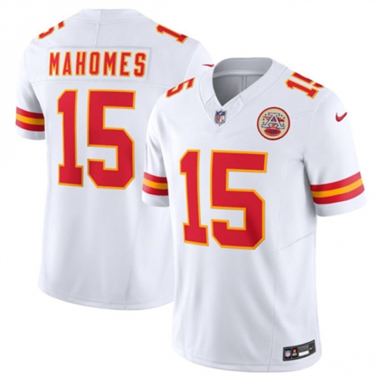 Youth Kansas City Chiefs #15 Patrick Mahomes White 2023 F.U.S.E. Vapor Untouchable Limited Stitched Jersey - Ujersey
