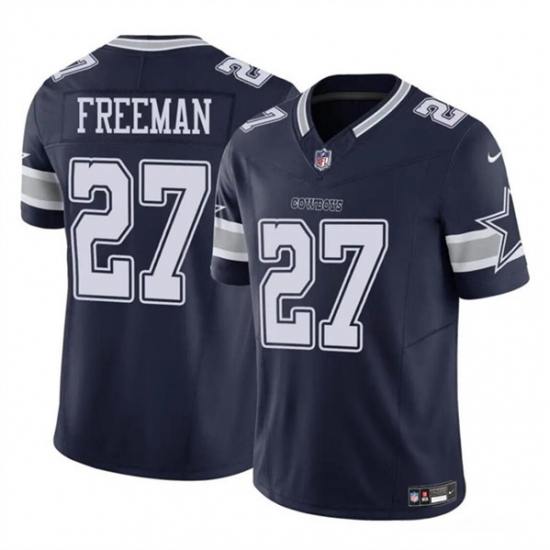 Youth Dallas Cowboys #27 Royce Freeman Navy 2023 F.U.S.E. Vapor Untouchable Limited Stitched Football Jersey - Ujersey