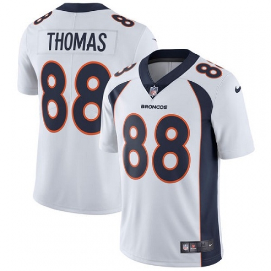 Men's Nike Denver Broncos #88 Demaryius Thomas White Vapor Untouchable Limited Player NFL Jersey - Ujersey