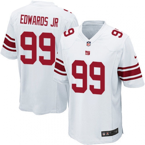 Men's Nike New York Giants #99 Mario Edwards Jr Game White NFL Jersey - Ujersey