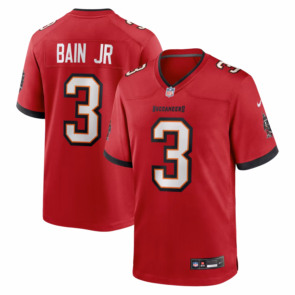 Men's Tampa Bay Buccaneers Rueben Bain Jr. Nike Red Team Game Jersey - SUjersey01