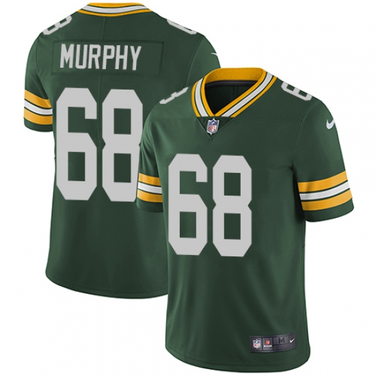 Men's Nike Green Bay Packers #68 Kyle Murphy Green Team Color Vapor Untouchable Limited Player NFL Jersey - Ujersey