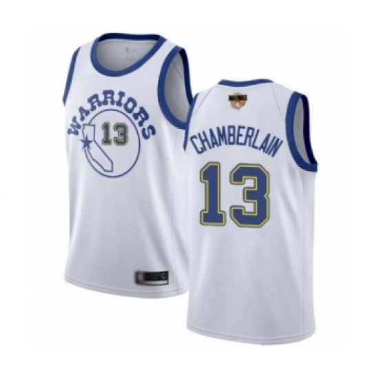 Women's Golden State Warriors #13 Wilt Chamberlain Swingman White Hardwood Classics 2019 Basketball Finals Bound Basketball Jersey - Ujersey