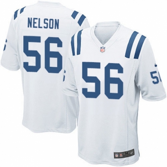 Men's Nike Indianapolis Colts #56 Quenton Nelson Game White NFL Jersey - Ujersey