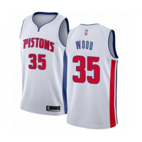 Youth Detroit Pistons #35 Christian Wood Swingman White Basketball Jersey - Association Edition - Ujersey