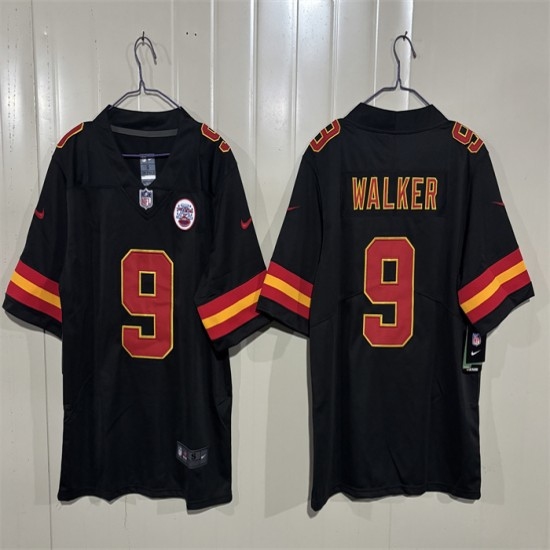 Men’s Kansas City Chiefs #9 Kenneth Walker III Black 2026 Vapor Untouchable Limited Stitched Football Jersey - Ujersey
