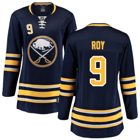 Women's Buffalo Sabres #9 Derek Roy Fanatics Branded Navy Blue Home Breakaway NHL Jersey - Ujersey