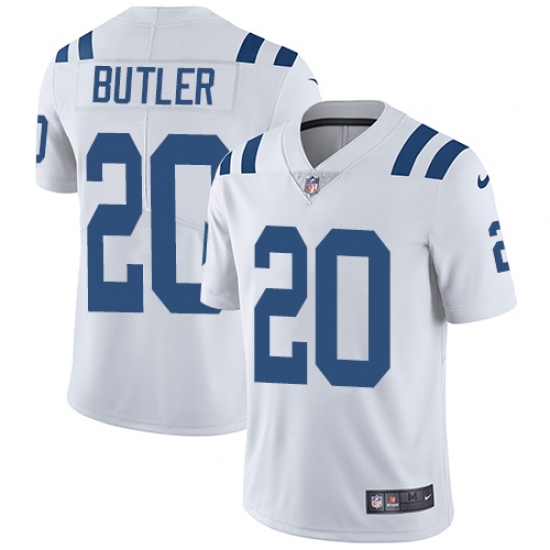 Men's Nike Indianapolis Colts #20 Darius Butler White Vapor Untouchable Limited Player NFL Jersey - Ujersey