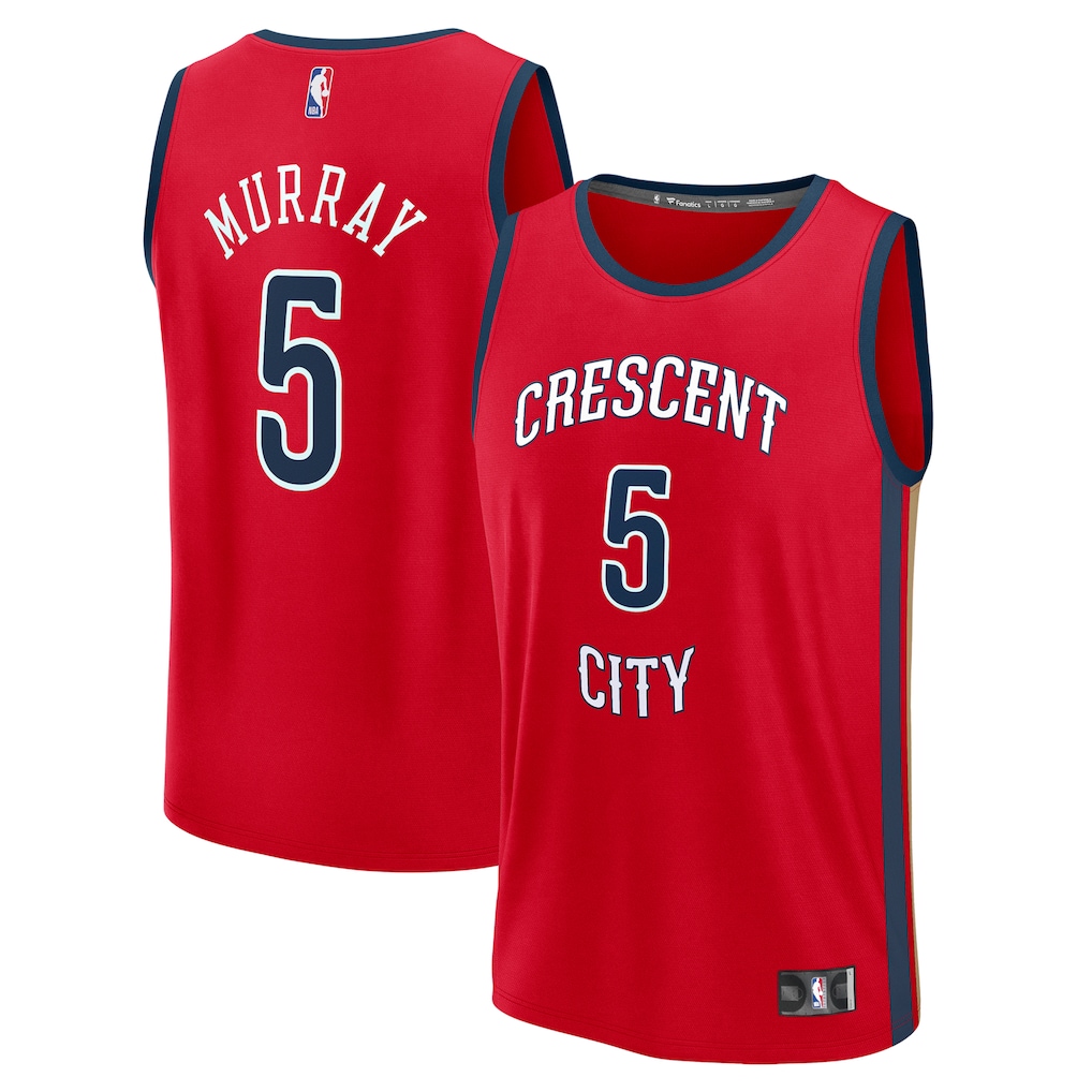 Youth New Orleans Pelicans Dejounte Murray Fanatics Red Fast Break Replica Player Jersey - Statement Edition - Ujersey NHL