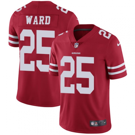Youth Nike San Francisco 49ers #25 Jimmie Ward Red Team Color Vapor Untouchable Limited Player NFL Jersey - Ujersey
