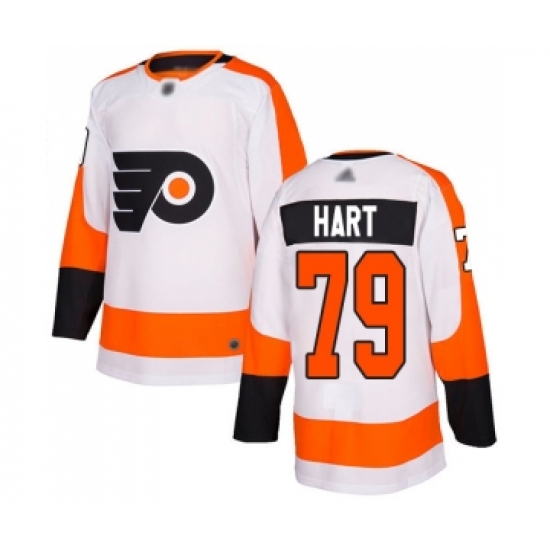 Youth Philadelphia Flyers #79 Carter Hart Authentic White Away Hockey Jersey - Ujersey