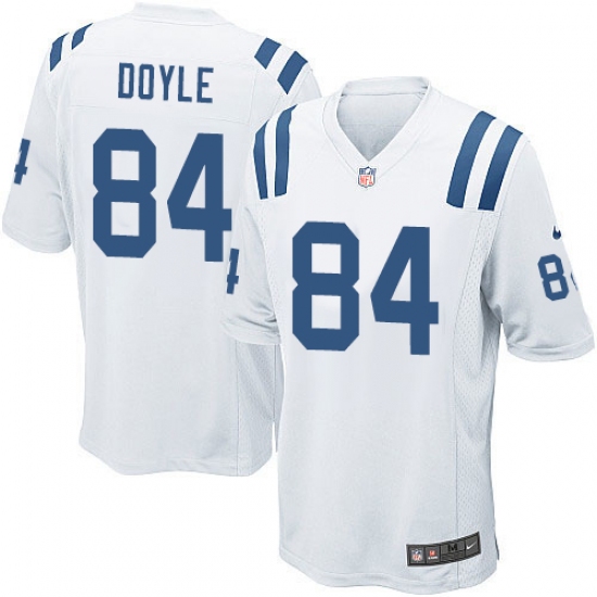 Men's Nike Indianapolis Colts #84 Jack Doyle Game White NFL Jersey - Ujersey