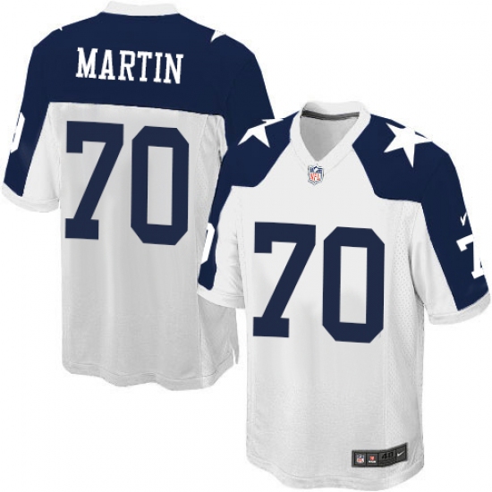 Men's Nike Dallas Cowboys #70 Zack Martin Game White Throwback Alternate NFL Jersey - Ujersey