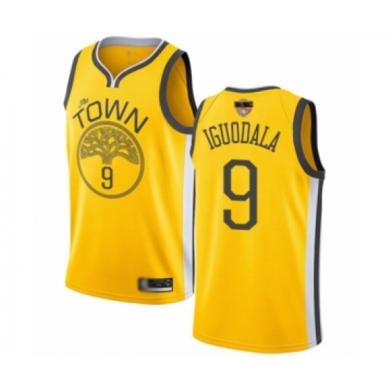 Youth Golden State Warriors #9 Andre Iguodala Yellow Swingman 2019 Basketball Finals Bound Jersey - Earned Edition - Ujersey
