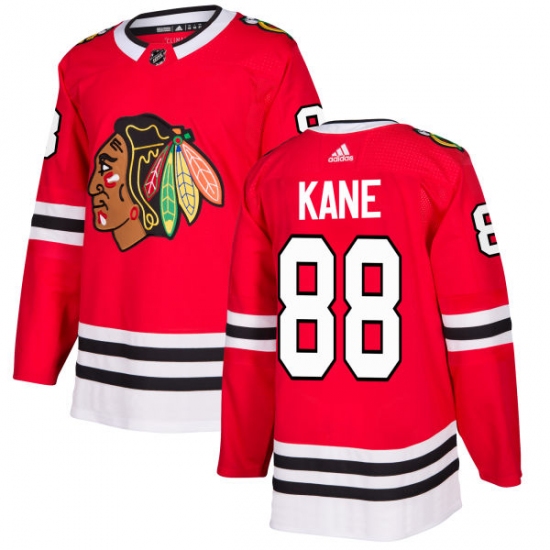 Men's Adidas Chicago Blackhawks #88 Patrick Kane Authentic Red Home NHL Jersey - Ujersey