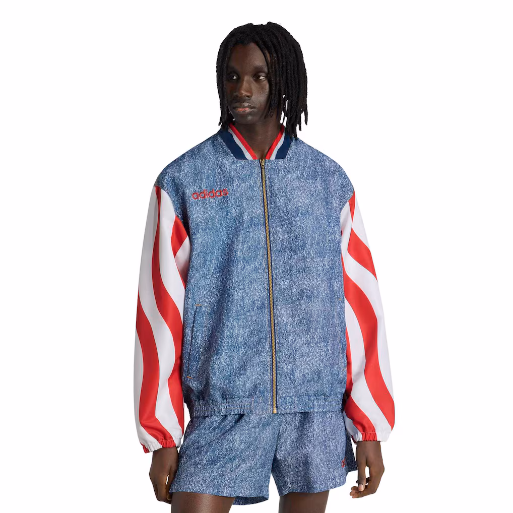 Men's adidas Blue USA 1994 Denim Graphic Full-Zip Track Jacket - ujerseystore