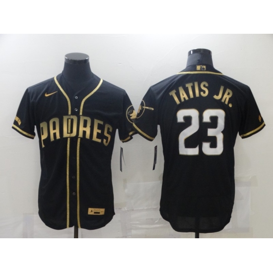 Men's San Diego Padres #23 Fernando Tatis Jr. Black Gold Realtree Collection Jersey - Ujersey