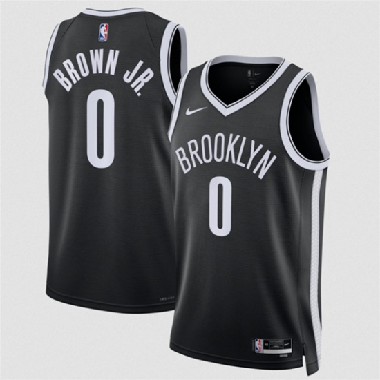 Men's Brooklyn Nets #0 Mikel Brown Jr 2026 Draft Icon Edition Stitched Basketball Jersey - Ujersey