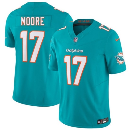 Men's Miami Dolphins #17 Trey Moore Aqua 2026 Draft F.U.S.E. Vapor Limited Football Stitched Jersey - Ujersey