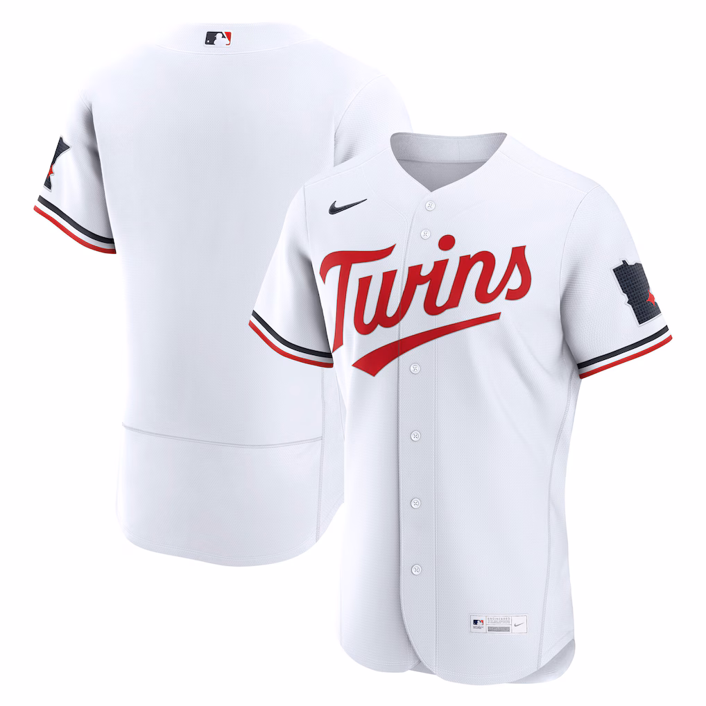 Men's Minnesota Twins Nike White Home Authentic Jersey - Ujersey