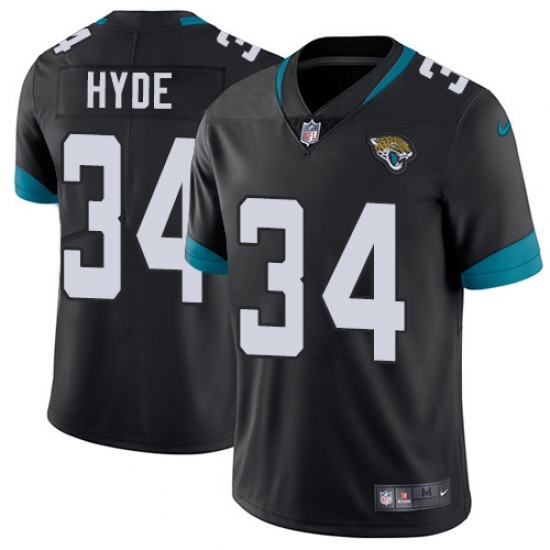 Youth Nike Jacksonville Jaguars #34 Carlos Hyde Black Team Color Vapor Untouchable Limited Player NFL Jersey - Ujersey