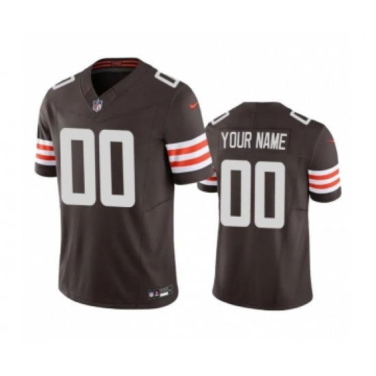 Men's Cleveland Browns Active Player Custom Brown 2023 F.U.S.E. Vapor Untouchable Limited Stitched Jersey - Ujersey