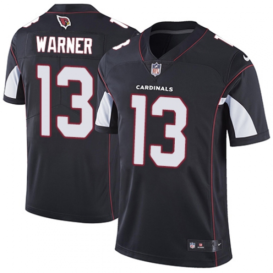 Youth Nike Arizona Cardinals #13 Kurt Warner Black Alternate Vapor Untouchable Limited Player NFL Jersey - Ujersey