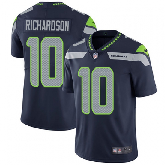Men's Nike Seattle Seahawks #10 Paul Richardson Steel Blue Team Color Vapor Untouchable Limited Player NFL Jersey - Ujersey
