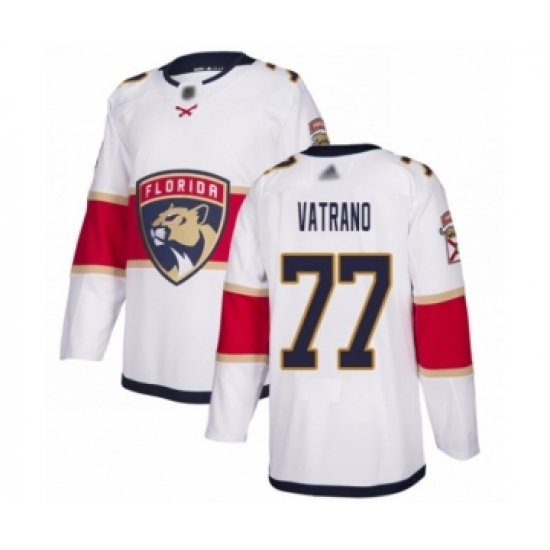 Men's Florida Panthers #77 Frank Vatrano Authentic White Away Hockey Jersey - Ujersey