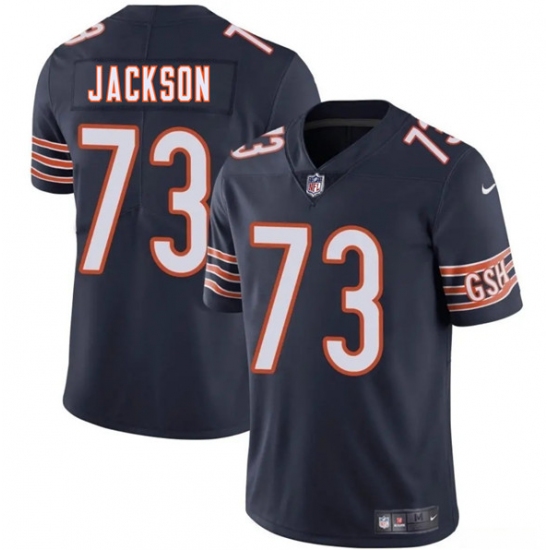 Men's Chicago Bears #73 Jonah Jackson Navy 2025 Vapor Football Stitched Jersey - Ujersey