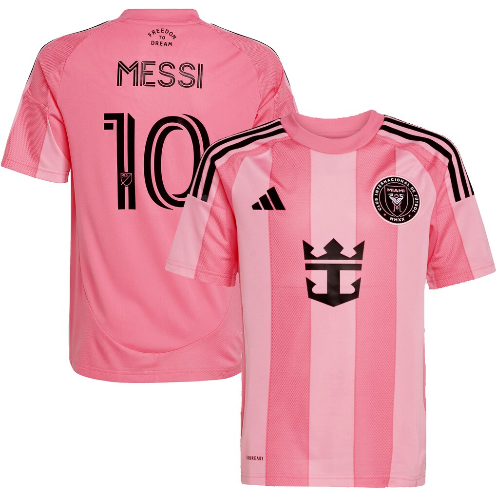 Youth Inter Miami CF Lionel Messi adidas Light Pink 2025 Euforia Replica Player Jersey - Ujersey