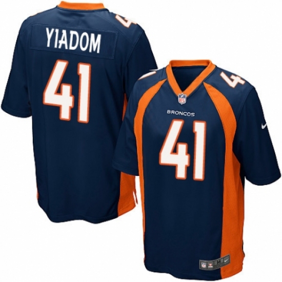 Men's Nike Denver Broncos #41 Isaac Yiadom Game Navy Blue Alternate NFL Jersey - Ujersey