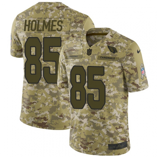Youth Nike Arizona Cardinals #85 Gabe Holmes Limited Camo 2018 Salute to Service NFL Jersey - Ujersey