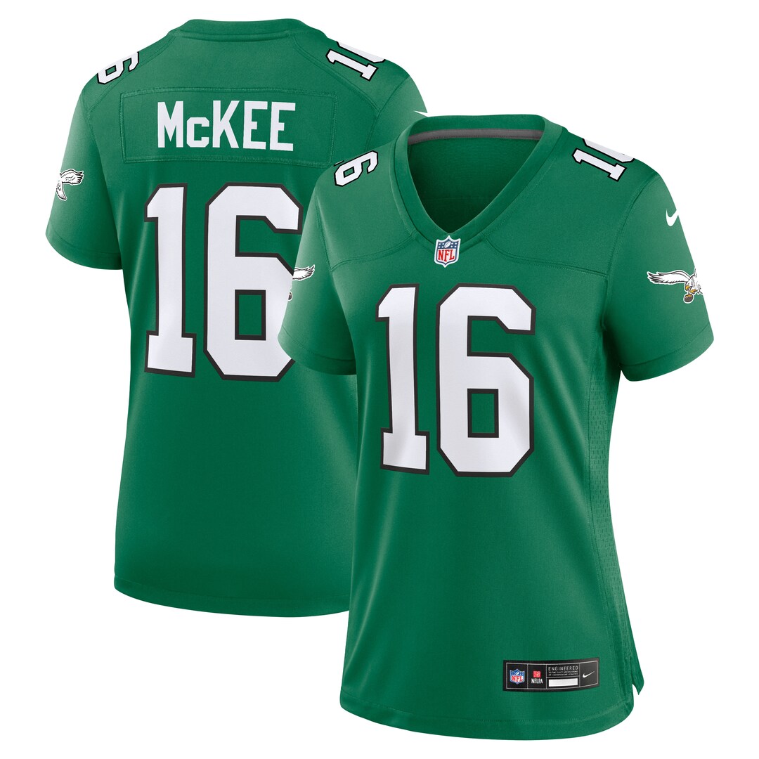 Women's Philadelphia Eagles Tanner McKee Nike Kelly Green Alternate Game Jersey - Ujersey