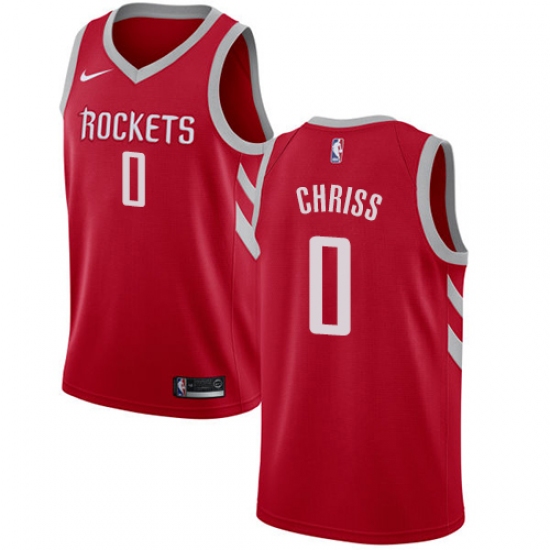 Men's Nike Houston Rockets #0 Marquese Chriss Swingman Red NBA Jersey - Icon Edition - ujerseystore
