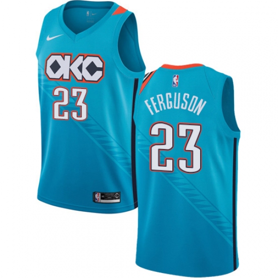 Youth Nike Oklahoma City Thunder #23 Terrance Ferguson Swingman Turquoise NBA Jersey - City Edition - Ujersey