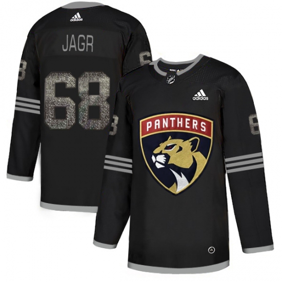 Men's Adidas Florida Panthers #68 Jaromir Jagr Black Authentic Classic Stitched NHL Jersey - Ujersey