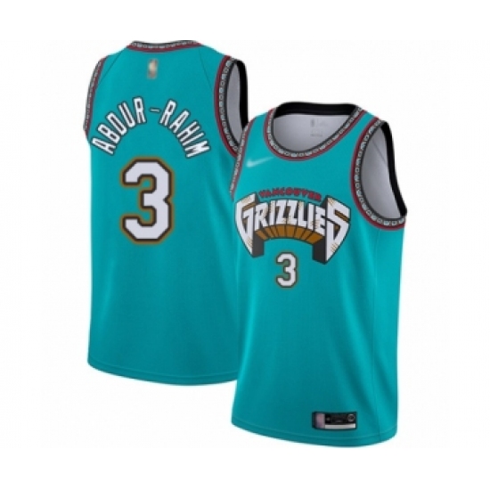 Youth Memphis Grizzlies #3 Shareef Abdur-Rahim Swingman Green Hardwood Classic Basketball Jersey - Ujersey