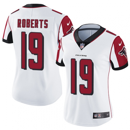 Women's Nike Atlanta Falcons #19 Andre Roberts White Vapor Untouchable Limited Player NFL Jersey - Ujersey