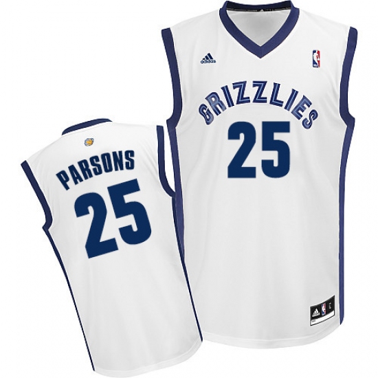 Men's Adidas Memphis Grizzlies #25 Chandler Parsons Swingman White Home NBA Jersey - Ujersey